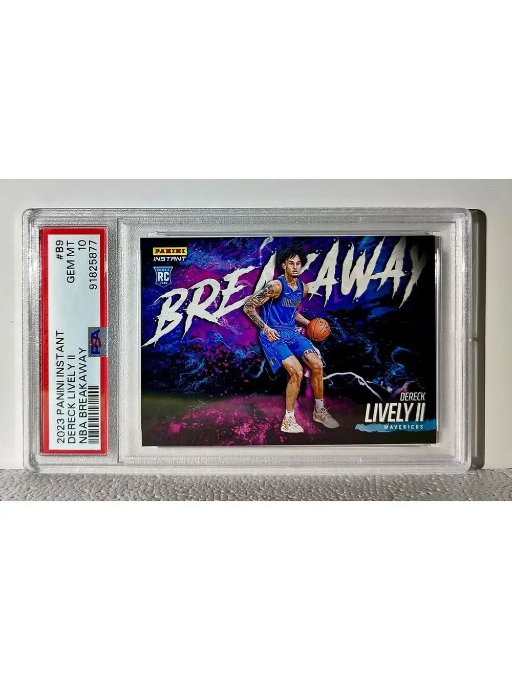 Dereck Lively II 2023-24 Panini NBA Breakaway 9 Rookie Card 1 of 4085 PSA 10 Gem